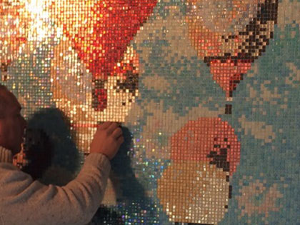 Posatore mosaicista, rivestimenti in mosaico.